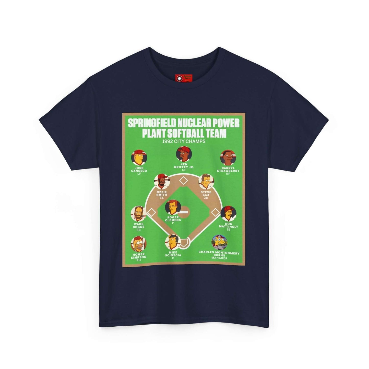 Simpsons Nuclear Power Plant Softball Team T-shirt