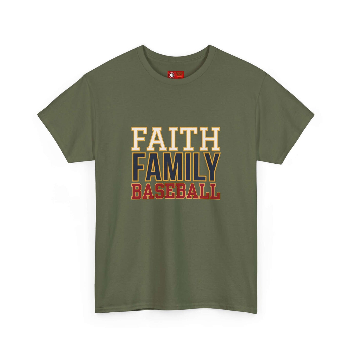 Faith Family Baseball T-shirt