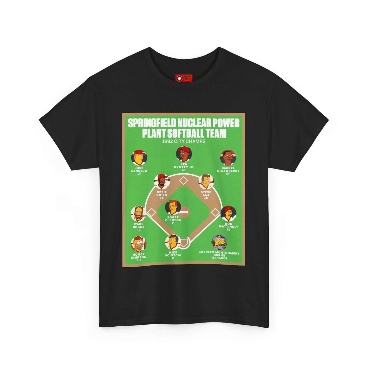 Simpsons Nuclear Power Plant Softball Team T-shirt