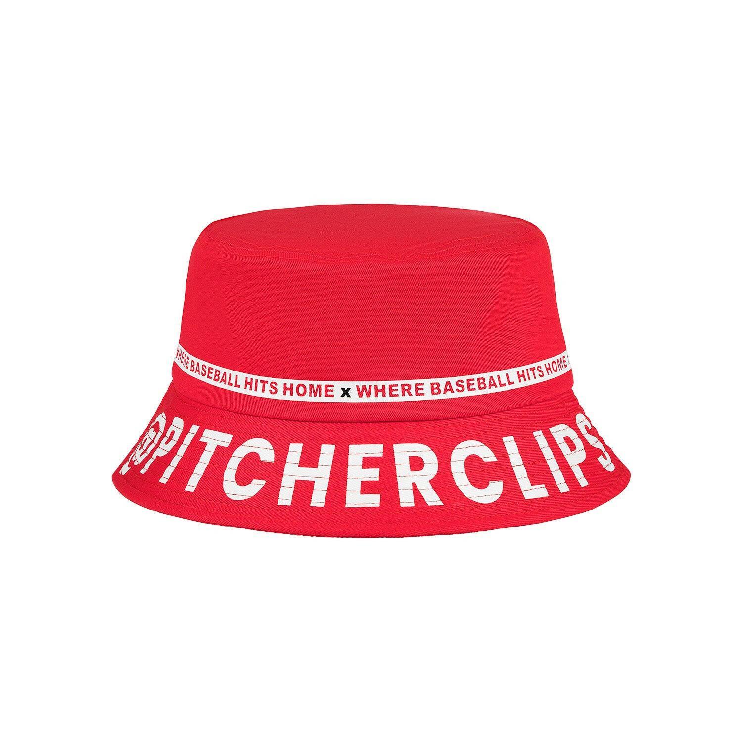 Pitcherclips Signature Red Bucket Hat