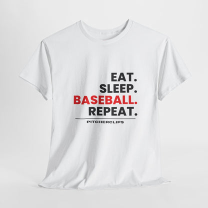 Eat Sleep Baseball Repeat T-shirt