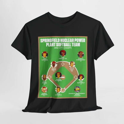Simpsons Nuclear Power Plant Softball Team T-shirt