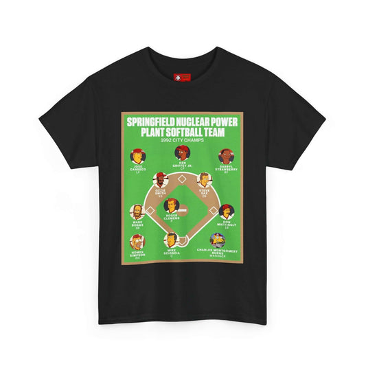 Simpsons Nuclear Power Plant Softball Team T-shirt