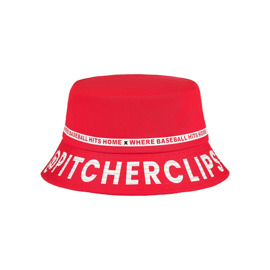 Pitcherclips Red Bucket Hat.