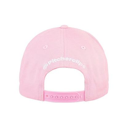 Make Pitchers Hit Again Pink Baseball Cap Back.